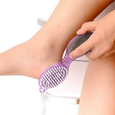 myxes 4In1 Foot File With Pedicure And Manicure Brush Multi Use Pedicure Tool M36(Multicolor)