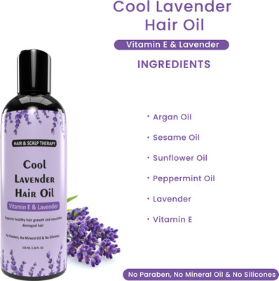 Manarya Sun's Heart Cool Mint Crystal Lavender Oil For Summer Heat & Stress Free Life Hair Oil(100 ml)
