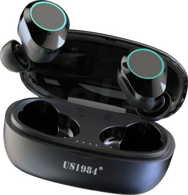 US1984 True Wireless Earbuds Gaming Low Latency Deep Bass Touch Control, 20Hrs playtime Bluetooth Headset(Black, True Wireless)
