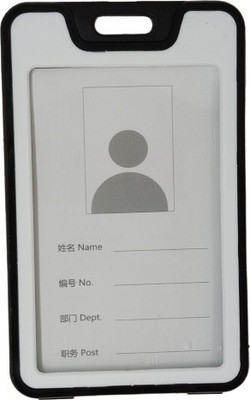 Dey 's stationery store Plastic ID Badge Holder, ID Badge Reel(Pack of 5)