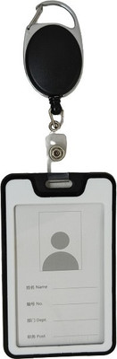 Dey 's stationery store Plastic ID Badge Holder, ID Badge Reel(Pack of 1)
