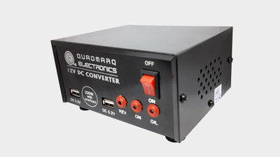 Quadmarq Electronics 200W DC To AC Converter 12V Square Wave Inverter