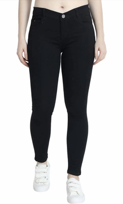 MadVin Slim Women Black Jeans