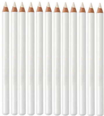 Yuency New White eyeliner & lipliner Waterproof Pigmented Dual Use Pencil(white, 24 g)