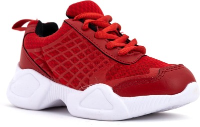 Khadim's Boys Lace Running Shoes(Red)