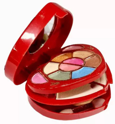 FITBYTE Mini Makeup Kit for Girls Eye shadow Lip Gloss Mirror Contour Powder Palette