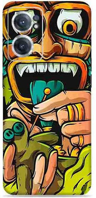 SkinoMania Nord-Ce2-(5G) Mobile Skin(Multicolour Black Magic)