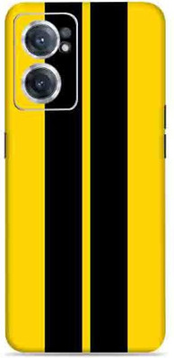 SkinoMania Nord-Ce2-(5G) Mobile Skin(Yellow & Black Strips)