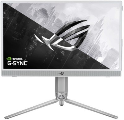 ASUS 15.6 Inch Full HD LED Backlit IPS Panel with fold-out kickstand, ROG Tripod & Sleeve, USB Type-C, micro HDMI, embedded ESS amplifier, built-in 7800 mAh battery, Dual Front-Facing Stereo speakers, Anti-Glare Portable Gaming Monitor (XG16AHP-W)(NVIDIA G Sync, Response Time: 3 ms, 144 Hz Refresh R