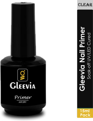 Gleevia UV Nail Primer with Brush 15ml Pack Transparent