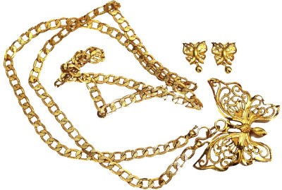 S L GOLD S L GOLD Micro Plated Butterfly Doller Chain N29 Gold-plated Plated Copper Chain