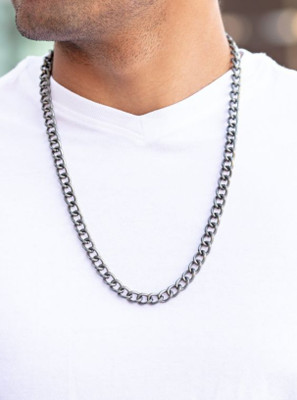 Blubby Silver Plated Alloy Chain