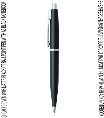 SHEAFFER VFM 9405 MATTE BLACK CT BALLPOINT PEN WITH A6 BLACK NOTEBOOK Ball Pen(Black)