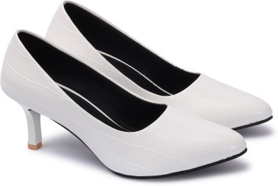 Furiozz Women Heels(White , 5)