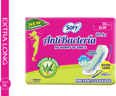 SOFY Antibacteria Hygiene Pack 28 Sanitary Pad(Pack of 28)