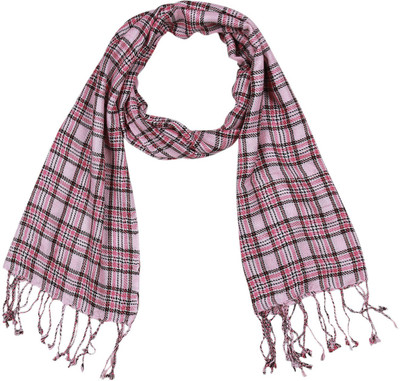 KIRE NE Checkered Viscose Girls Scarf, Stole, Fancy Scarf