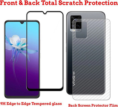 XYNITY Front and Back Tempered Glass for ViVO V21 5G(Pack of 2)