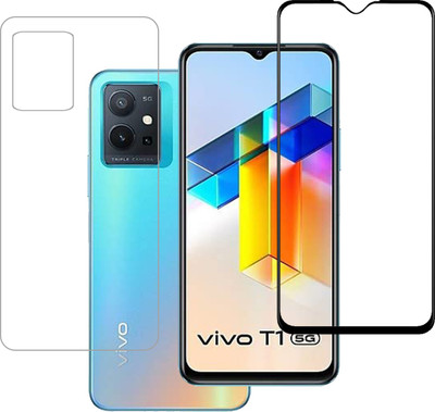 YOGKREETI Front and Back Tempered Glass for ViVO T1 5G(Pack of 1)