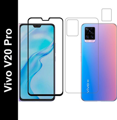 XYNITY Front and Back Tempered Glass for Vivo V20 Pro(Pack of 3)