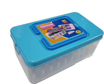 shivshakti enterprises 1 pc of 45 reels thread box for stitching, tailor kit for for homes & shop Sewing Kit
