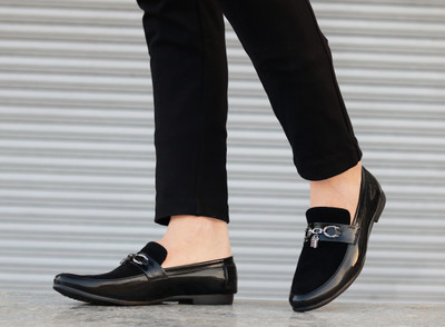 Groofer Loafers For Men(Black , 10)