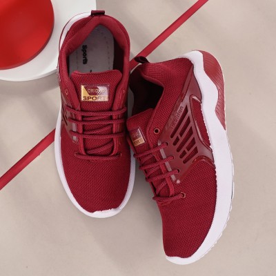 BIRDE Stylish Comfortable Lightweight, Breathable Casual Shoes For Men Sneakers For Men(Maroon , 7)