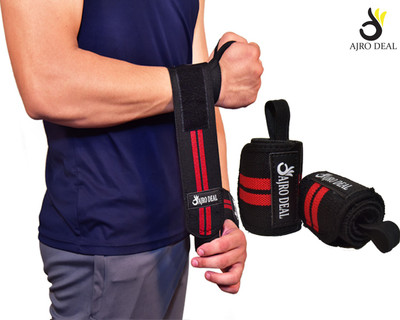 AJRO DEAL Wrist Strap Weight Lifting Crossfit Powerlifting Bodybuilding Wrist Support