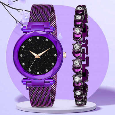 R1O 4 point magnate watch with cosmic Analog Watch  - For Women