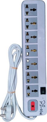 Akshita 1 Extension Boards 7  Socket Extension Boards(Multicolor, 2 m)