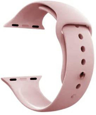 Speeqo SOFT SILICON SMARTWATCH STRAP 42/44MM COMPATIBLE I_WATCH SERIES 1/2/3/4/5/6/SE/7 Smart Watch Strap(Pink)