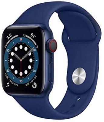 Plus Fitpro T500 Android & IOS Calling Smartwatch(Navy Blue Strap, Free)