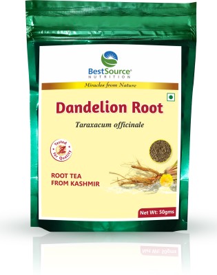 BestSource Dandelion Root Tea from Kashmir, Antioxidant Herbal Tea, Pack of 50 gm (25 cups) Unflavoured Herbal Tea Pouch(50 g)