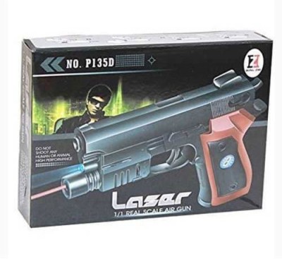 Richuzers Air Gun Toy Pistol with Lazer and 6mm Bullets Guns & Darts(Multicolor)