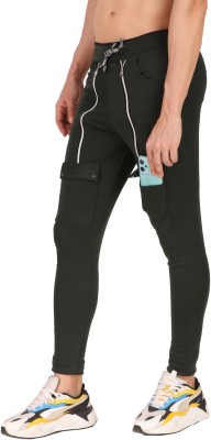 Infashion Solid Men Black, Green Track Pants