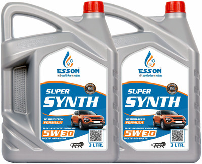 ESSON SUPER SYNTH 5W30 3 LTR-P2 , Full-Synthetic Engine Oil(6 L, Pack of 2)