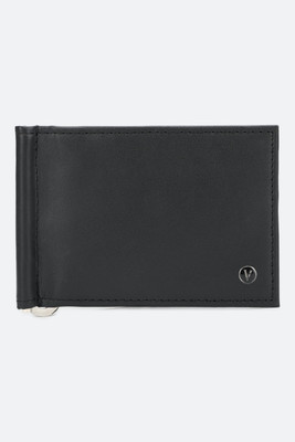 VAN HEUSEN Men Casual Black Genuine Leather Wallet(6 Card Slots)