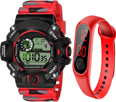 Razyloo best new generation stylish Digital Compass LED Electronic Sports Waterproof Digital Watch Digital Watch  - For Men
