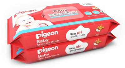 Pigeon BABY SKINCARE WIPES 72 SHEETS COMBO PACK OF 2(2 Wipes)