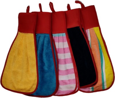 AREEN Terry Cotton, Cotton 430 GSM Hand Towel Set(Pack of 5)