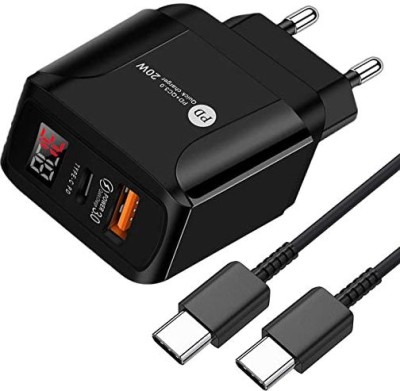 MARS 20 W 2.1 A Multiport Mobile Charger with Detachable Cable(Black, Cable Included)