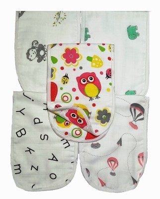 PEUBUD Muslin Burp Cloth / face Towel / Napkins/ Hankies / Burpies for Infants Babies(White)