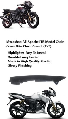 nirwana 13Chain Cover OF All Apache RTR Models /Glossy finshing /With Flexible PLastic Bike Chain Guard(TVS)