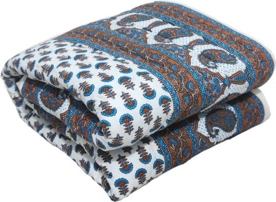 Gnudi Printed Double Quilt for  AC Room(Cotton, Multicolor)