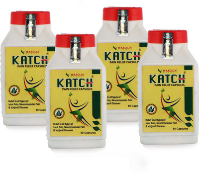 masolin KATCH AYURVEDIC PAIN RELIEF CAPSULE - PACK OF 4 X 60CAPS (60 DAYS COURSE) Capsules(4 x 60 Units)