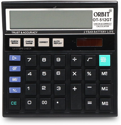 Villy Orbit OT-512 GT CHECK & CORRECT Basic  Calculator(12 Digit)