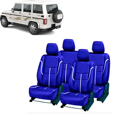 AutoSafe Leather Car Seat Cover For Mahindra Bolero 7S(Detachable Head Rest, Mono Back Seat, 7 Seater, 2 Back Seat Head Rests)