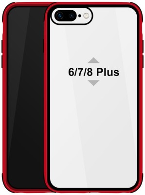 Glaslux Back Cover for Apple iPhone 8 Plus(Red, Camera Bump Protector, Pack of: 1)