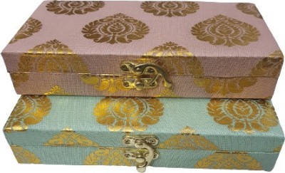 Dev Handicraft Shagun Cash Box Shagun Money Box Envelopes (Peach, Green)(Pack: 2) Envelopes(Pack of 2 Multicolor)