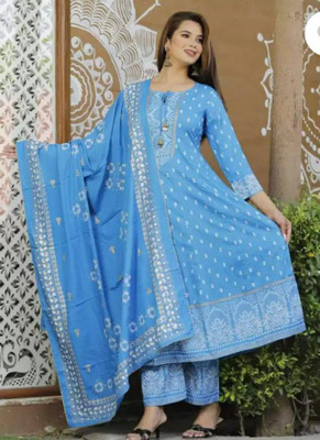 Radha Rani creation Women Kurta Pant Dupatta Set