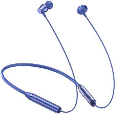 CARRON CH-1 Enco Fire - 48 Hour Playtime Bluetooth Headphone Neckband Earphone (Blue) Bluetooth Headset(Blue, In the Ear)